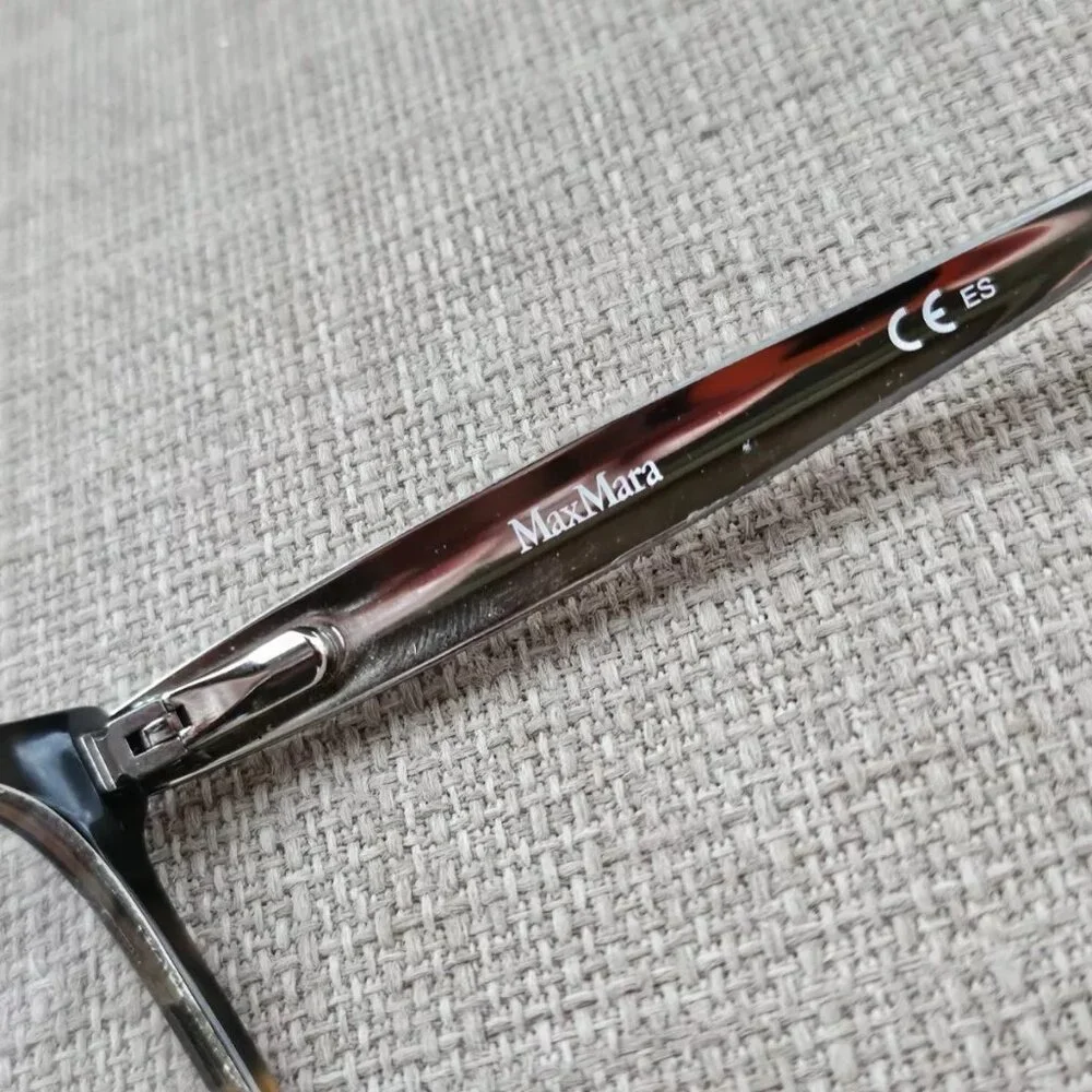 Max Mara Women Eyeglasses Frame Brown Tortoise Glasses Frame Eyewear